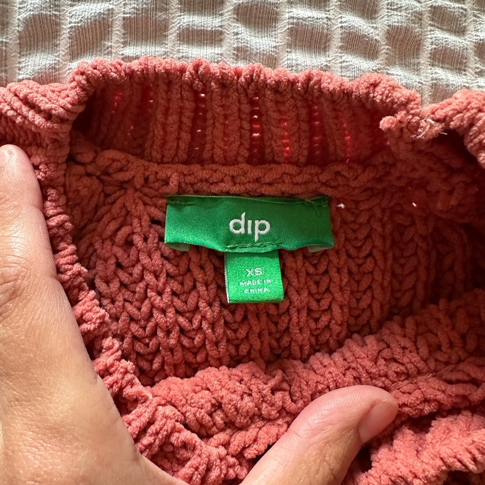 dip brand salmon pink XS knit sweater - Picture 3 of 3